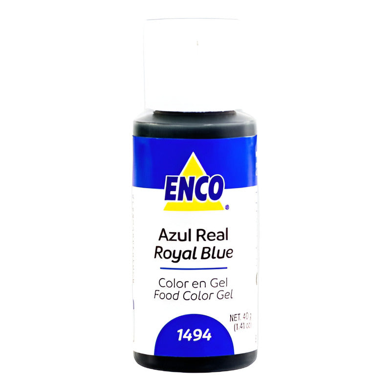 Colorante En Gel Enco Azul Real (40 G) (2pzs) Azul Real