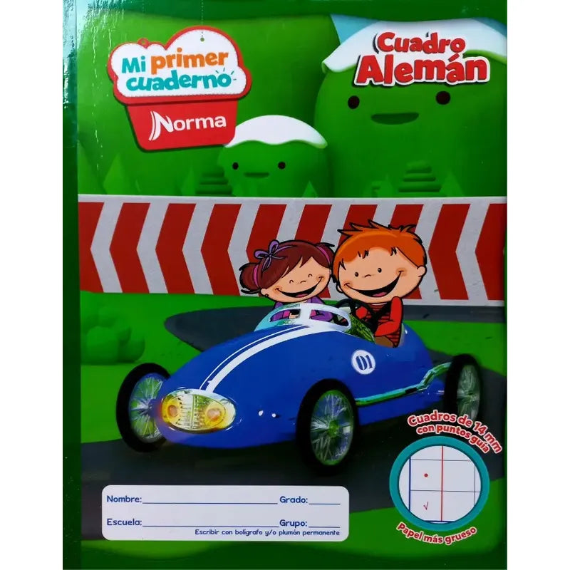 Cuaderno Profesional Punto Guía Cuadro Alemán Norma Color Surtidos