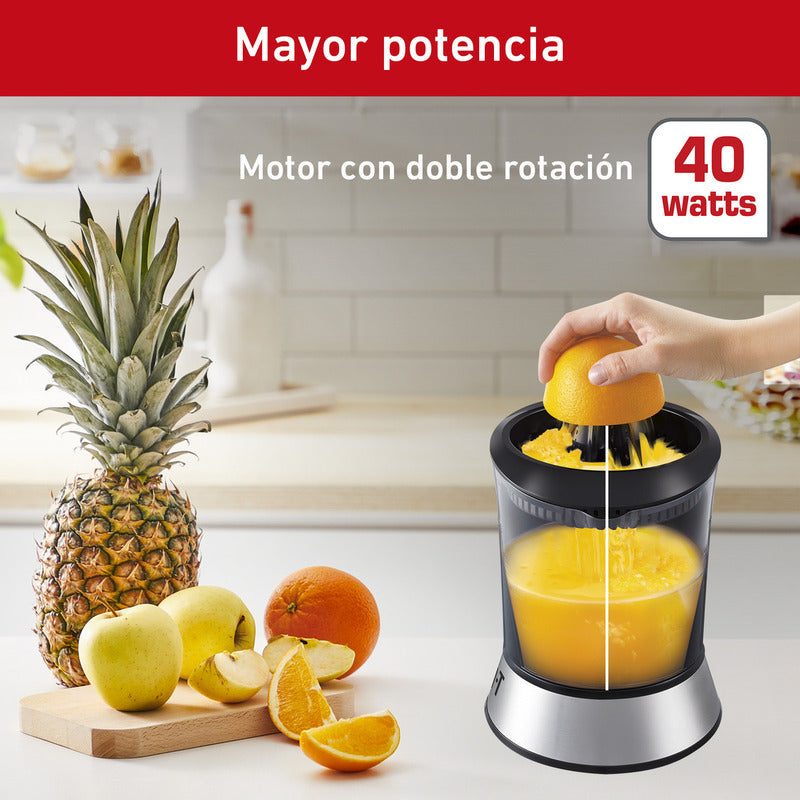 Exprimidor De Cítricos T-fal Power Press 1l 40w Negro