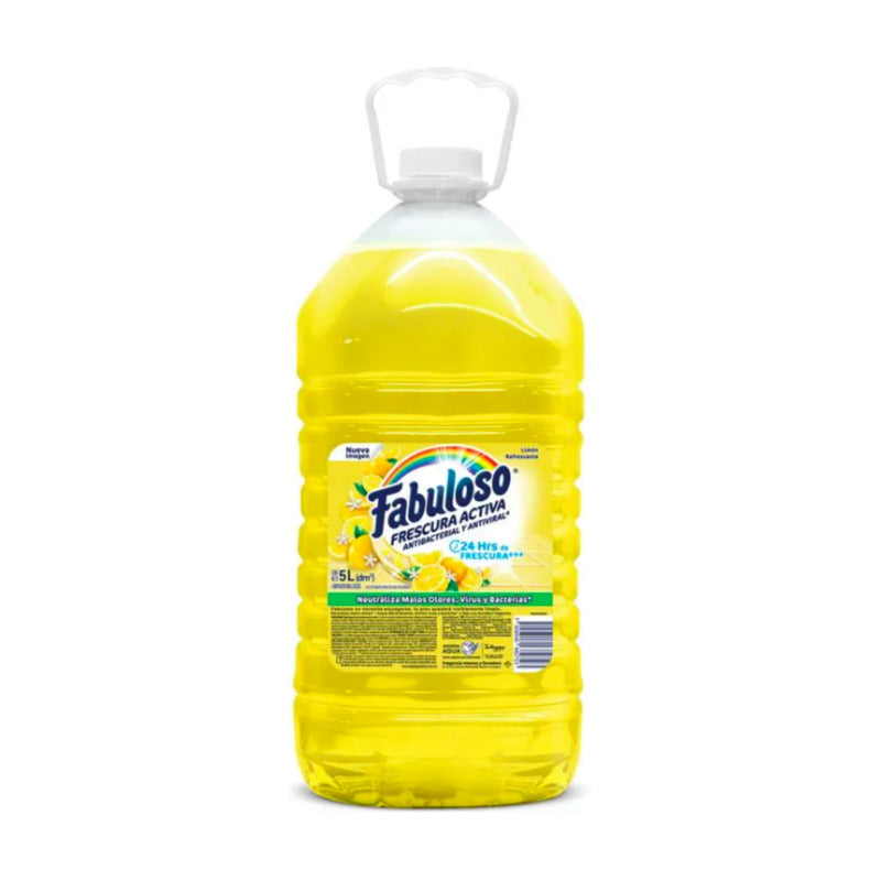 Limpiador Fabuloso Frescura Activa Limón Refrescante 5 L
