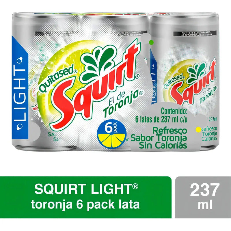 Refresco Squirt Toronja Light 6 Pack 237ml