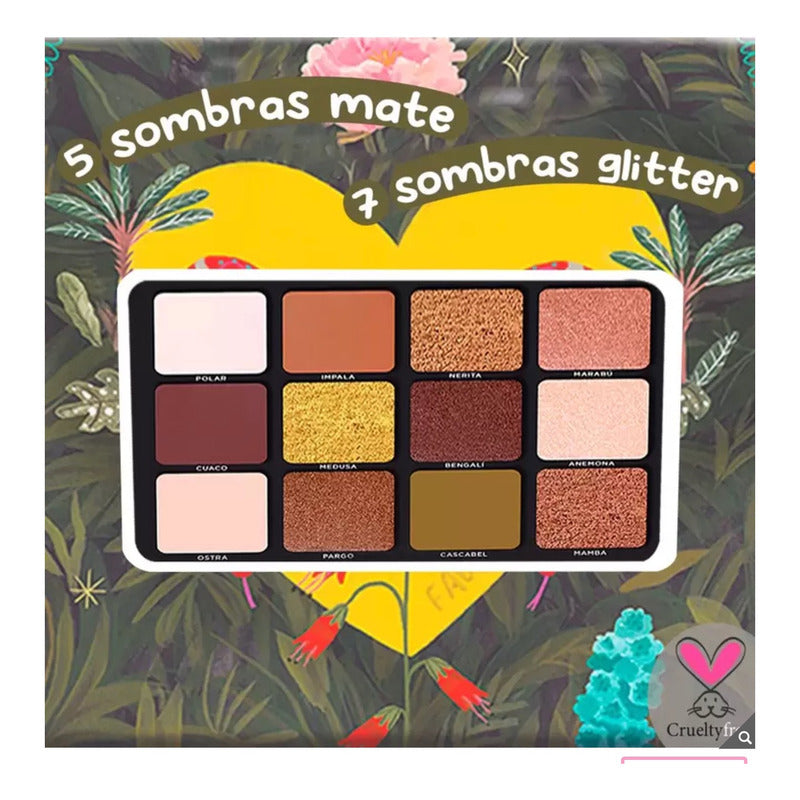 Yuya Sombras Y Primer Para Ojos Modelo Fauna Multicolor