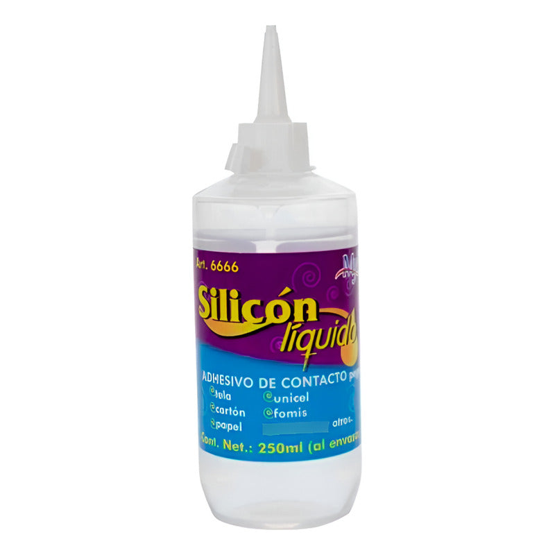 Silicón Líquido Adhesivo De Contacto 250 Ml 1pz Sin Color