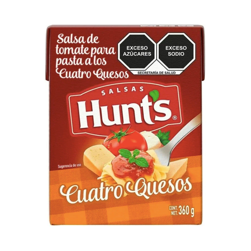 Salsa Hunts De Tomate A Los Cuatro Quesos 9 Piezas De 360gr
