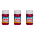Pintura Acrílica Alta Calidad Color Vino 3 Pz De 35ml Vino