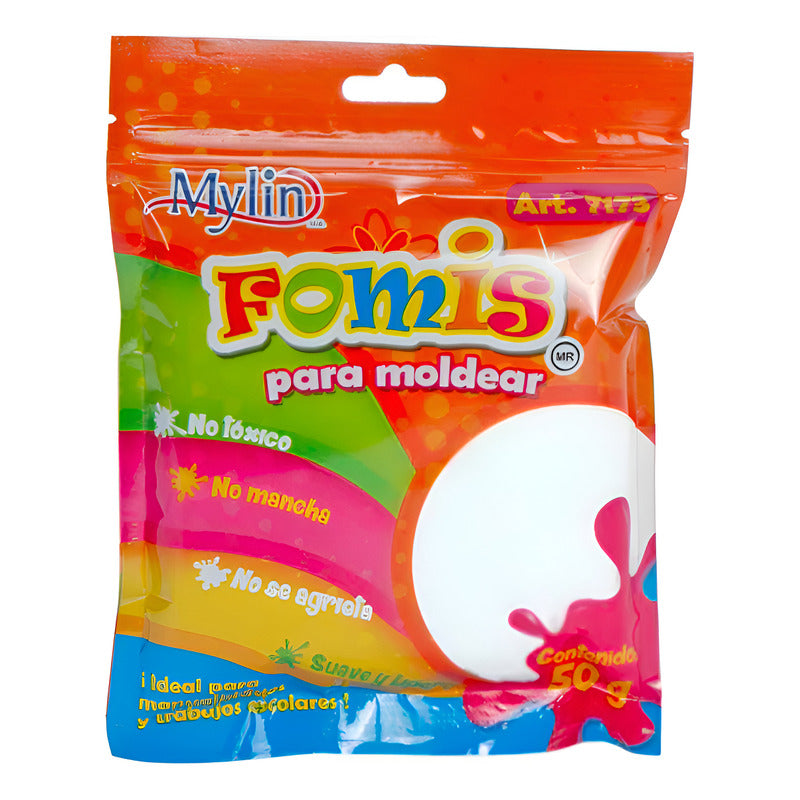 Fomi Suave Moldeable Color Blanco 3 Piezas De 50g Blanco