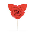 Flor Artificial Rosa Color Rojo De 5.5cm 24 Piezas Rojo