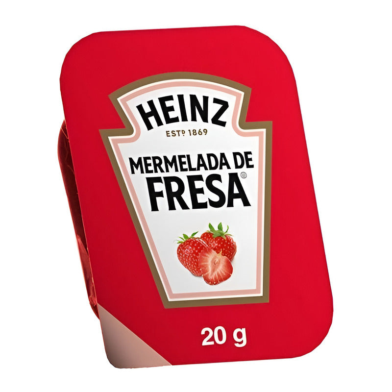 Mermelada De Fresa Heinz 120 Blisters De 20g C/u (2.4 Kg)