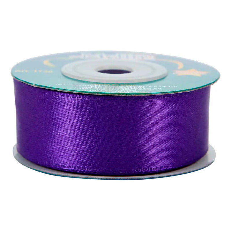 Liston Morado Satinado 23mm 10m Morado Lisa