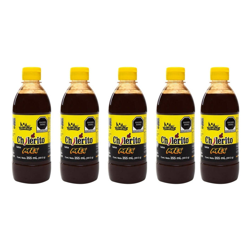 Salsa El Chilerito Mix  5 Piezas De 355 Ml
