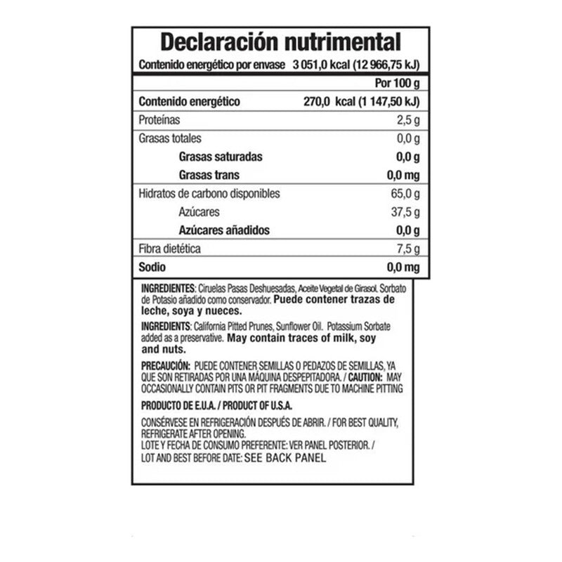 Ciruelas Pasas Sin Hueso Member's Mark Bolsa De 1.13 Kg