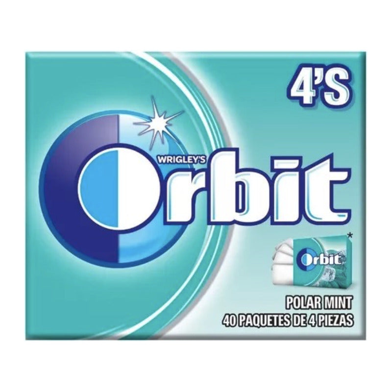Dulces Wrigley Orbit Polar Mint Con 40 Pzs
