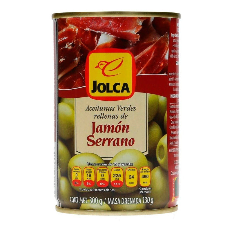 Aceituna Jolca Rellena De Jamon Iberico 300 Grs 5 Pack Ipg