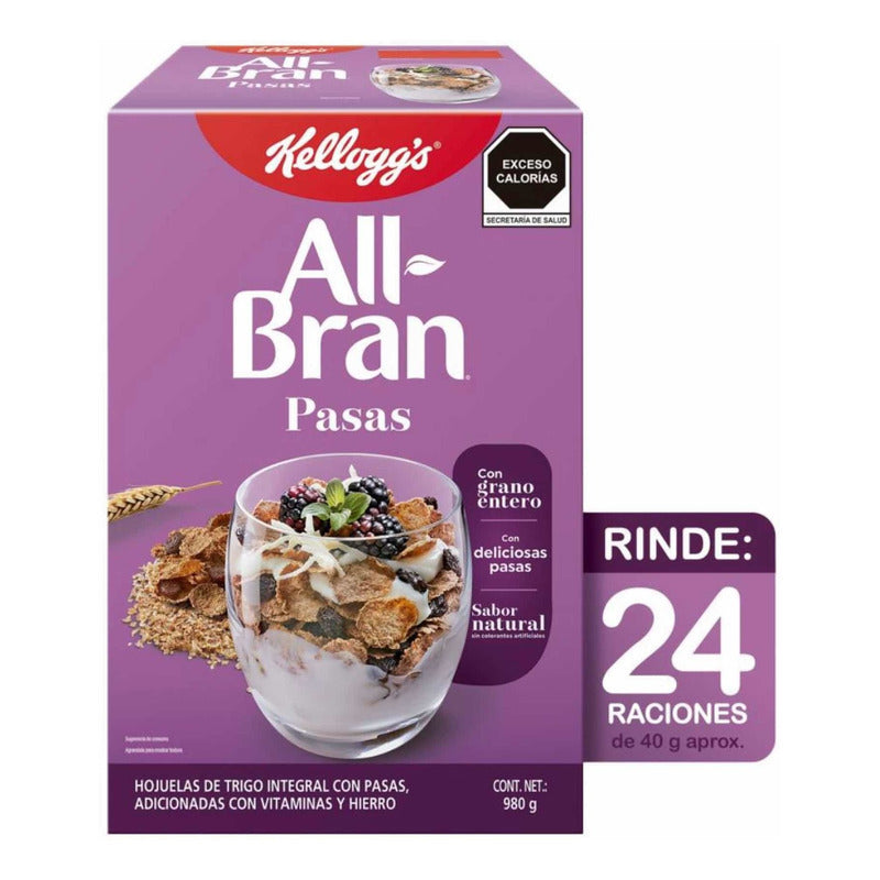 Cereal All-bran Kellogg S Pasas 980g