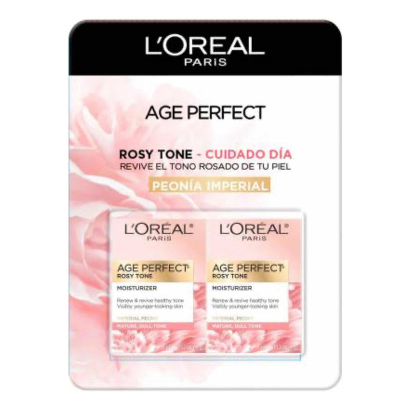 Crema Facial L'oréal Age Perfect Con Efecto Hidratante Y Tono Rosado Para Todo Tipo De Piel