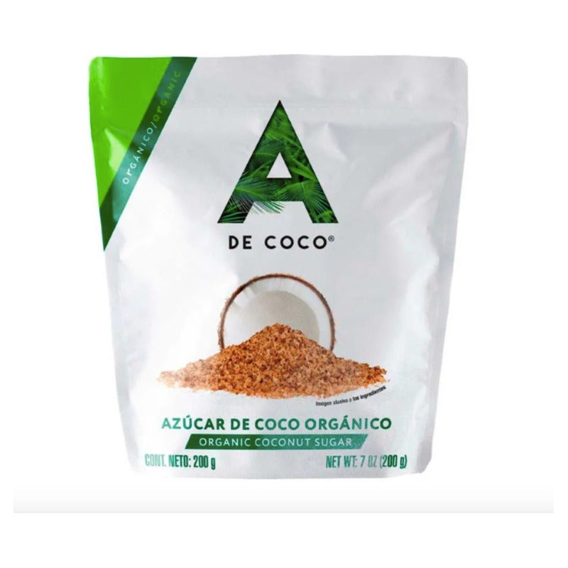 Azúcar De Coco Orgánico A De Coco 3 Piezas De 200gr