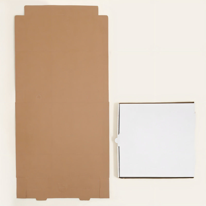 Caja Para Pizza 38x38x5cms Carton Blanco (50piezas) Blanco