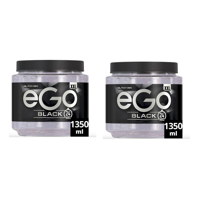 Gel Para Peinar Ego Black 1.350 Ml (2 Piezas)