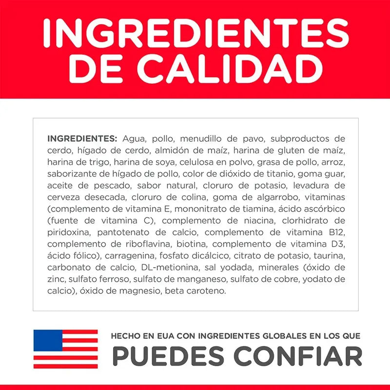 Alimento Húmedo Para Gato Adulto 7+ De Hill's Science Diet, Receta De Pavo 156 G