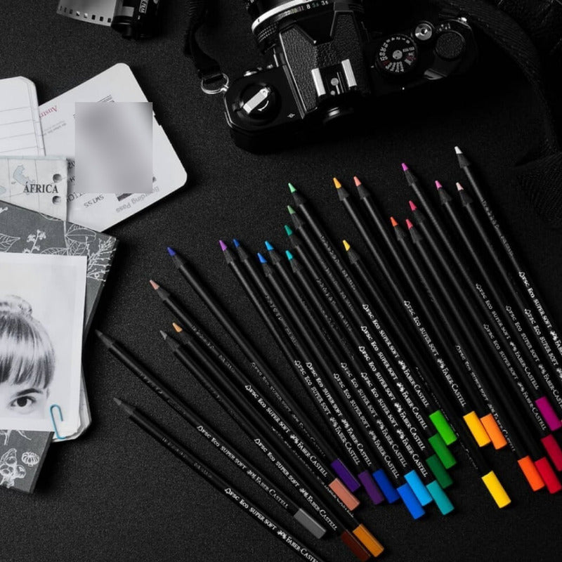 Lápices De Colores Faber Castell Black Edition 24 Colores