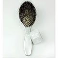 Cepillo Acolchado Anti-frizz Con Cerdas Naturales Gris