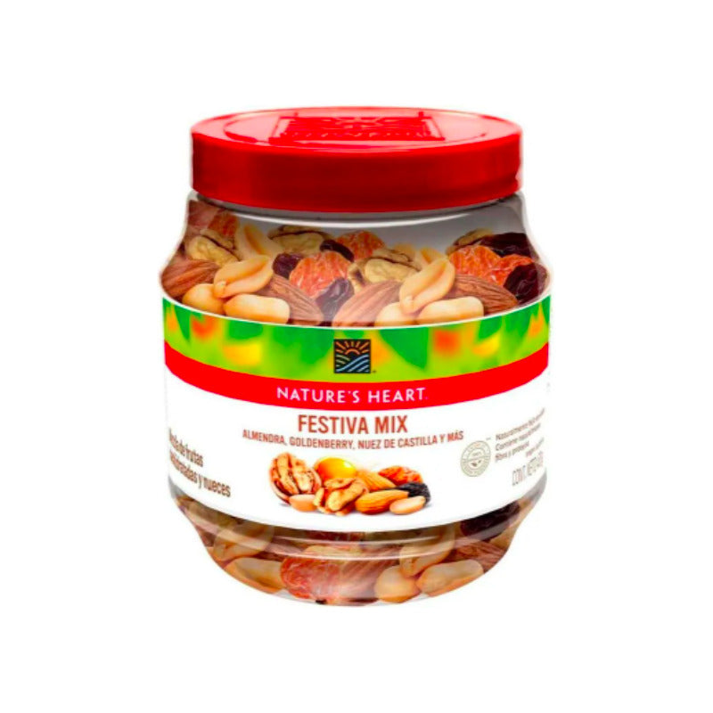 Nueces Y Fruta Deshidratada Nature's Heart Festiva Mix  450g