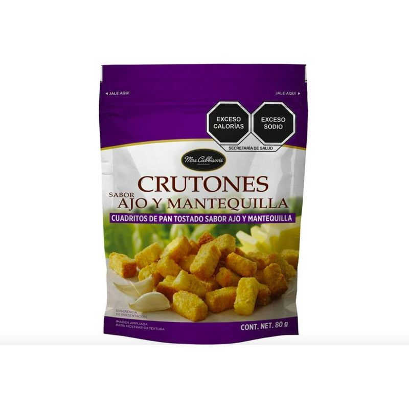 Crutones Mrs. Cubbison's Sabor Ajo Y Mantequilla 80 G