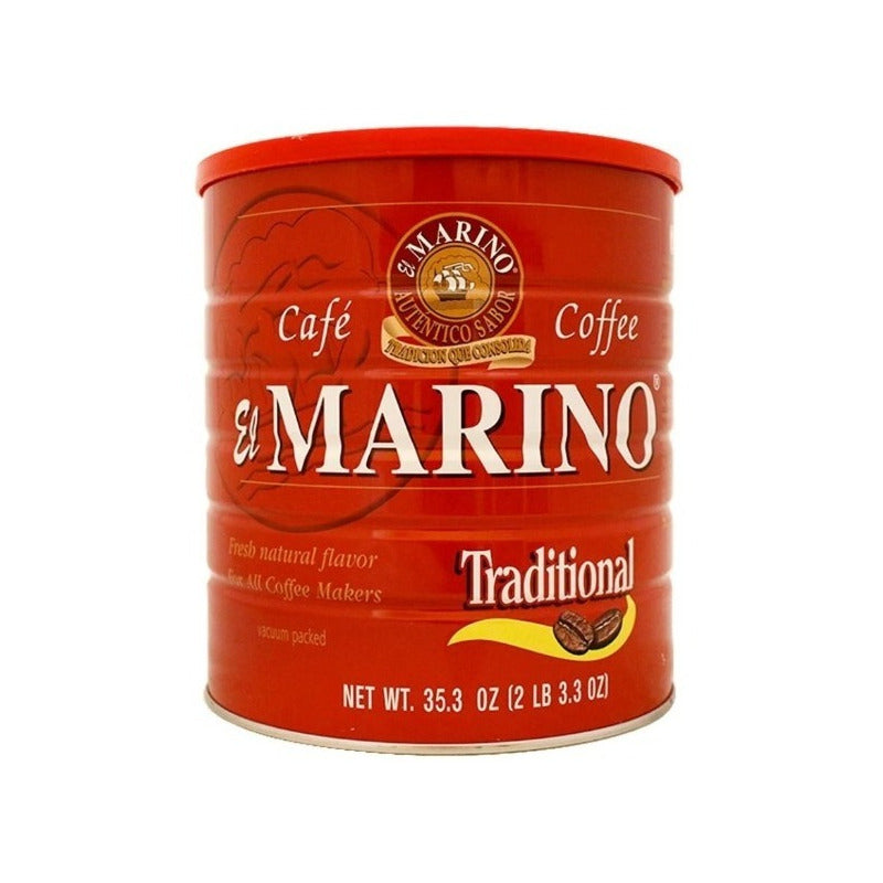 Café Molido El Marino Descafeinado 1 Kilo  (1 Lata)