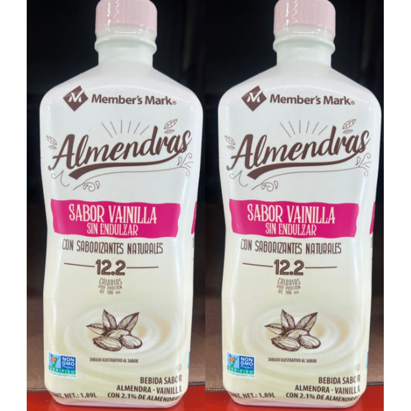 Bebida Sabor Almendra - Vainilla Member's Mark 1.89 L 2 Pz