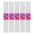 Papel Crepe Color Blanco De 50cm X 2m 20 Pliegos Blanco Papel Crepe De 50cm X 2m 20 P
