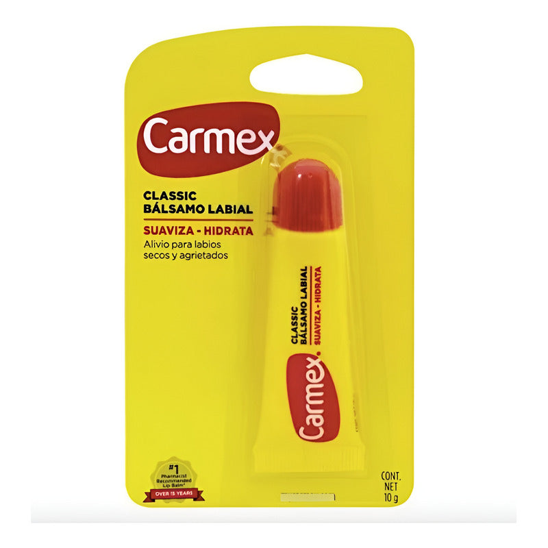 Bálsamo Para Labios Carmex Classic Hidratante 3 Pzas De 10g