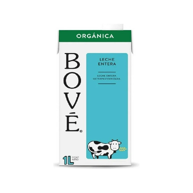 Leche Entera Bové Orgánica  1 Litro (6 Pz)