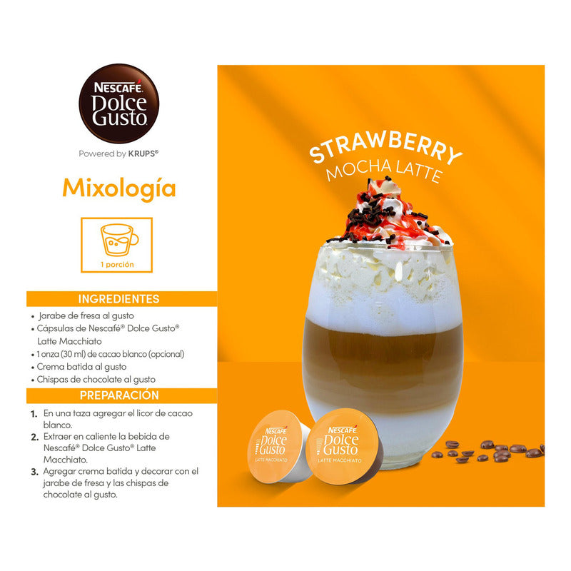 Cápsulas De Café Nescafé Dolce Gusto Latte Macchiato X16 Und