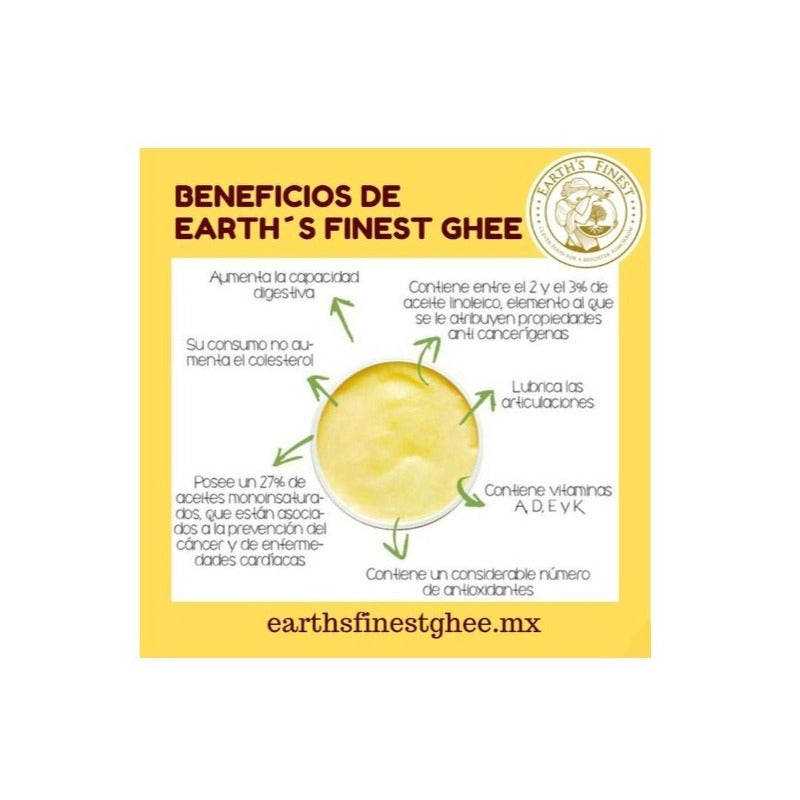 Mantequilla Clarificada Earth's Finest Ghee 870 G Cr