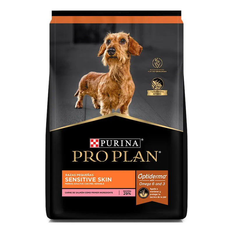 Alimento Pro Plan Optiderma Sensitive Skin Adult Para Perro Adulto De Raza Pequeña Sabor Salmón Y Arroz De 7.5 Kg
