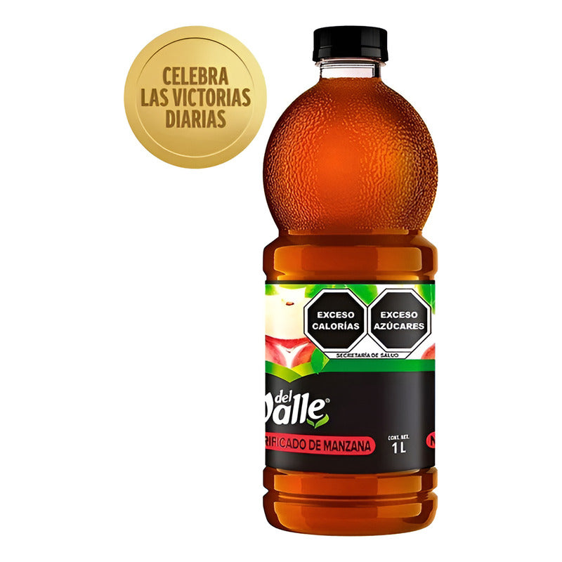 Néctar Del Valle Clarificado Sabor Manzana 1l (6pzs)