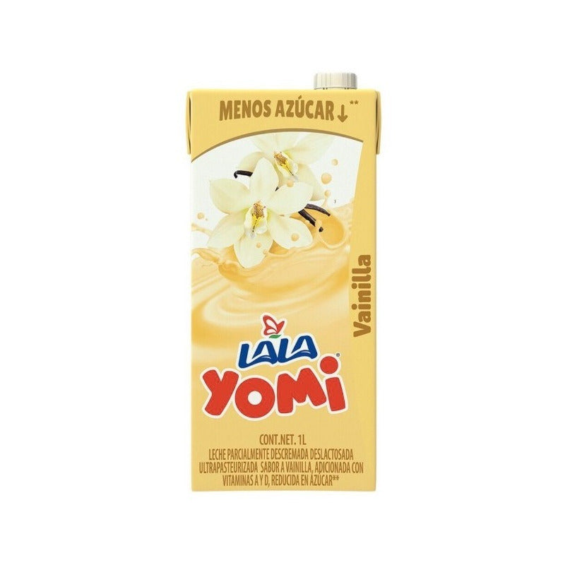 Leche Lala Yomi Sabor A Vainilla 1 L 24pzas