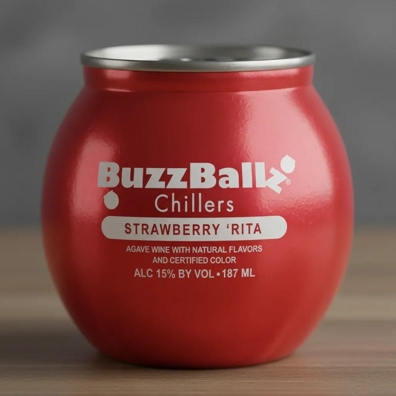 Buzzballz Strawberry Rita Coctel 200ml (6piezas)