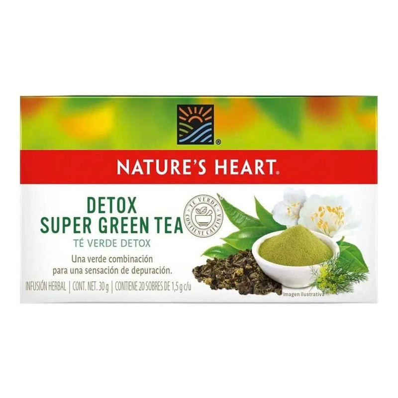 Té Nature's Heart Té Verde En Saquitos 30 g 20 u
