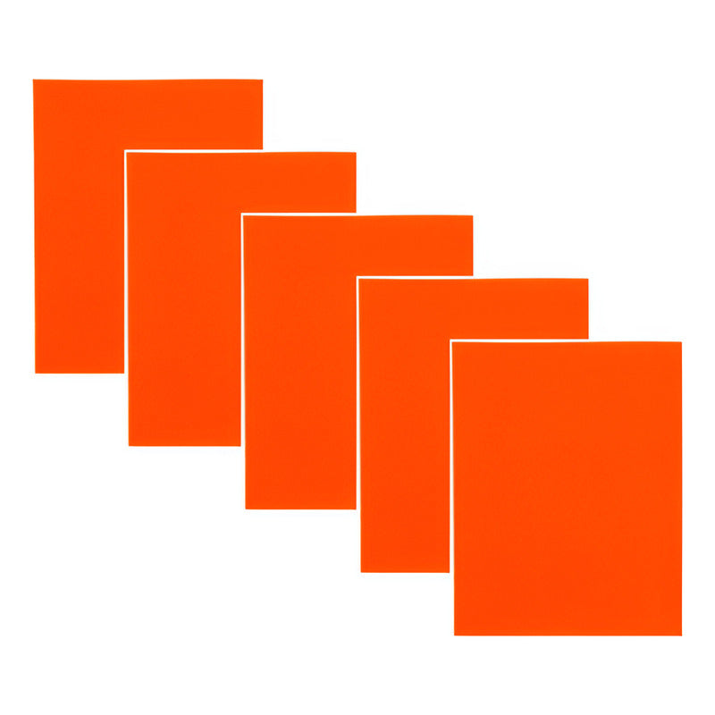 Placa De Fomi Color Naranja 15 Piezas De 21x27cmx2mm