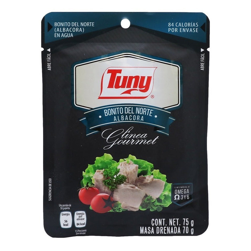 Pouch Atun Albacora Linea Gourmet Tuny 75gr 8 Pack Ipg
