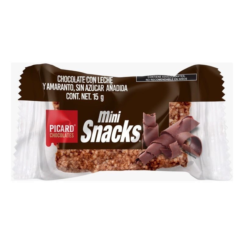 Mini Snack Chocolate /leche Sin Azúcar Y Amaranto, 180 Picar