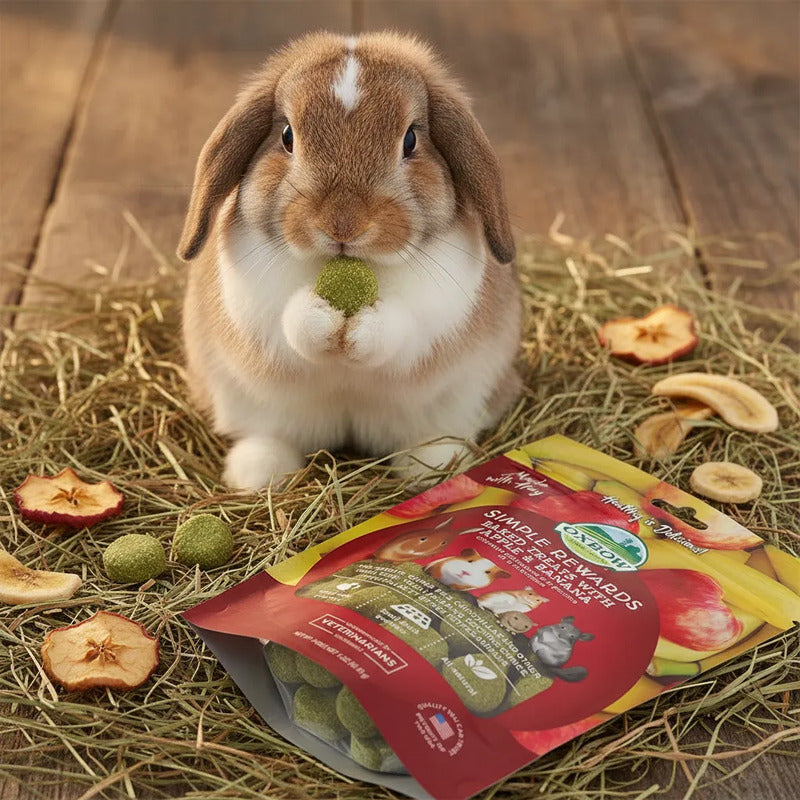 Premios De Manzana Y Plátano Para Pequeños Mamíferos, 85 G