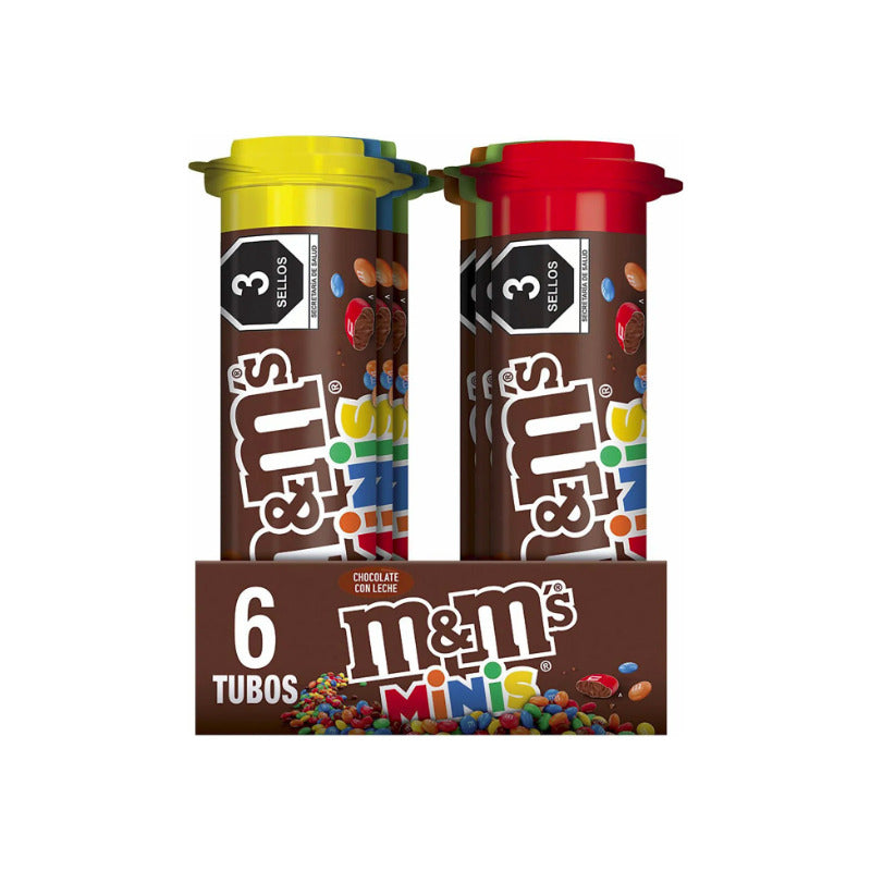 Chocolates M&m S Tubo Paquete Con 6 Piezas