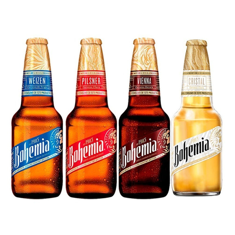 Cerveza Bohemia Variety Cristal 24 Botellas De 355ml