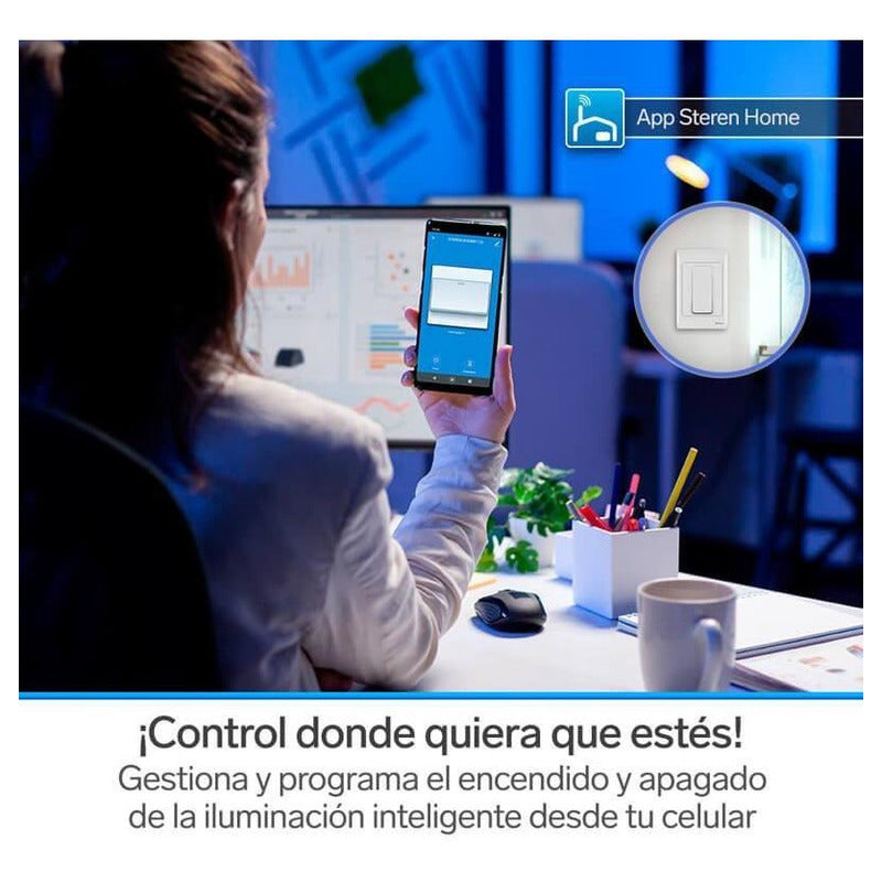 Apagador Wi-fi, Sencillo | Shome-115 10 A 127v Blanco