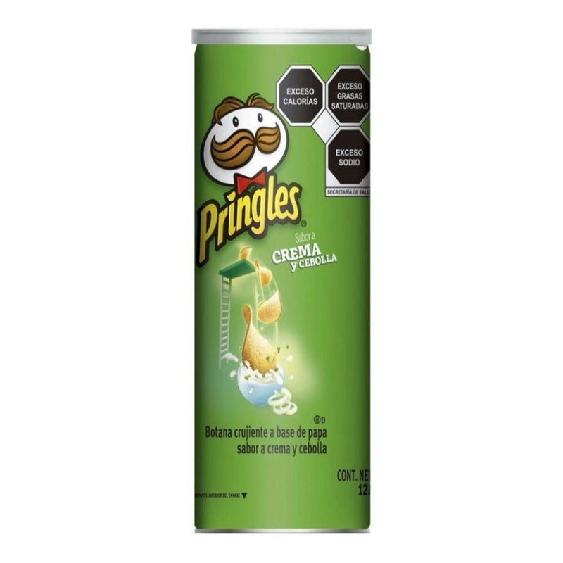 Papas Pringles Sabor A Crema Y Cebolla 124 G  5 Pz Lpg