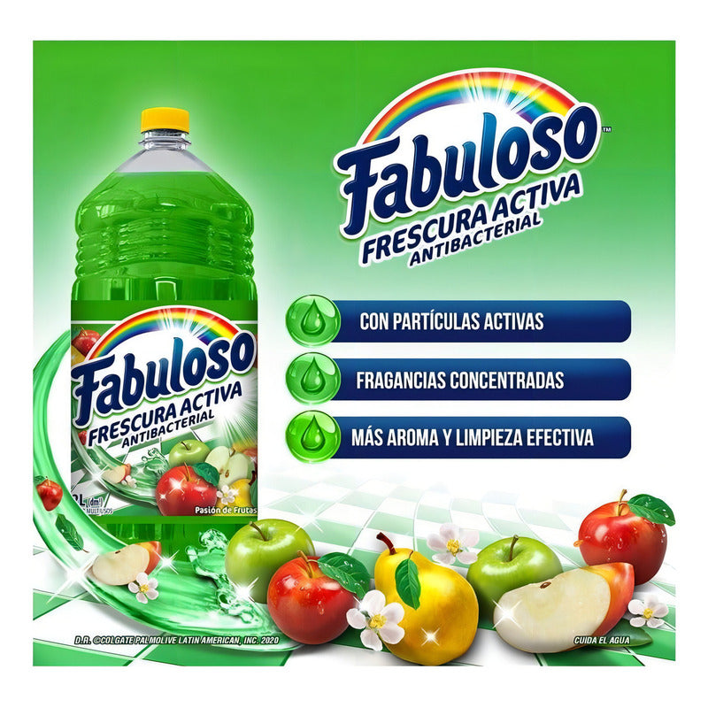 Limpiador Fabuloso Frescura Activa Pasión De Frutas 1 Litro