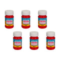 Pintura Acrílica Alta Calidad Color Vino Rojizo 6 Pz De 35ml Vino Rojizo
