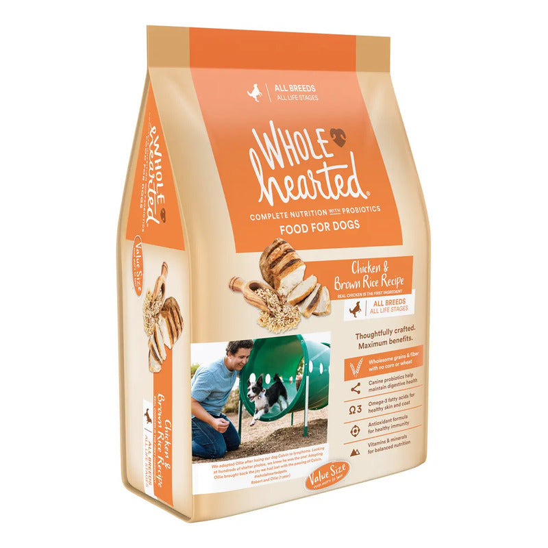 Wholehearted Alimento Para Perro Pollo Y Arroz 20.4 Kg